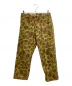 BUZZ RICKSON'Sバズリクソンズ）の古着「CAMOUFLAGE UTILITY PANTS」｜グリーン