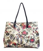 TORY BURCHトリーバーチ）の古着「parker floral tote」｜ベージュ