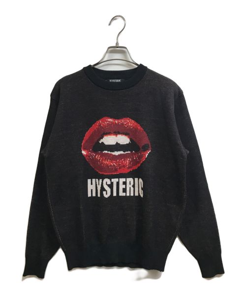 Hysteric Glamour（ヒステリックグラマー）Hysteric Glamour (ヒステリックグラマー) LIPロゴニット ブラック サイズ:Mの古着・服飾アイテム