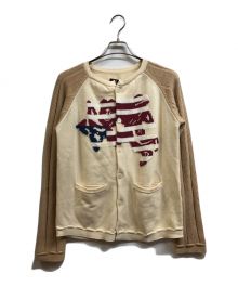 FAF（エフエイエフ）の古着「Angel Raglan Knit Cardigan」｜ベージュ