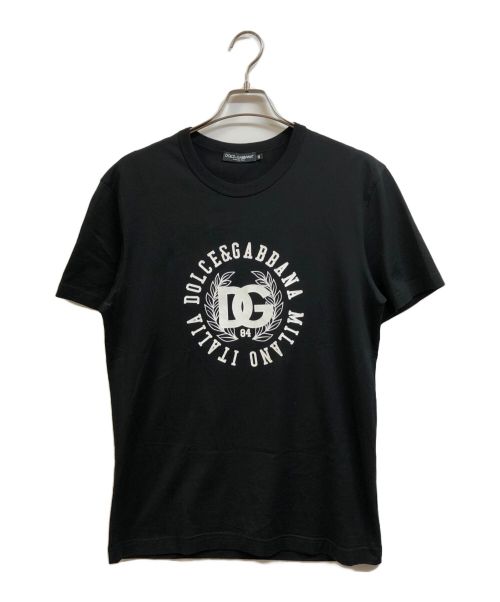 DOLCE & GABBANA（ドルチェ＆ガッバーナ）DOLCE & GABBANA (ドルチェ＆ガッバーナ) ロゴTシャツ ブラック サイズ:48の古着・服飾アイテム