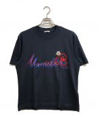 MONCLERモンクレール）の古着「ロゴＴシャツ」｜ネイビー