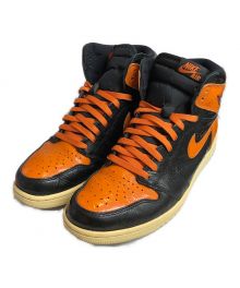 NIKE（ナイキ）の古着「RETRO HIGH OG/ハイカットスニーカー」｜オレンジ×ブラック