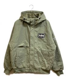 X-LARGE（エクストララージ）の古着「NYLON PUFFER JACKET」｜グリーン