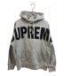 SUPREME（シュプリーム）の古着「14AW Banner Big Logo Hooded sweatshirt」｜グレー