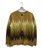 Needlesニードルズ）の古着「Mohair Cardigan - Zigzag」｜イエロー