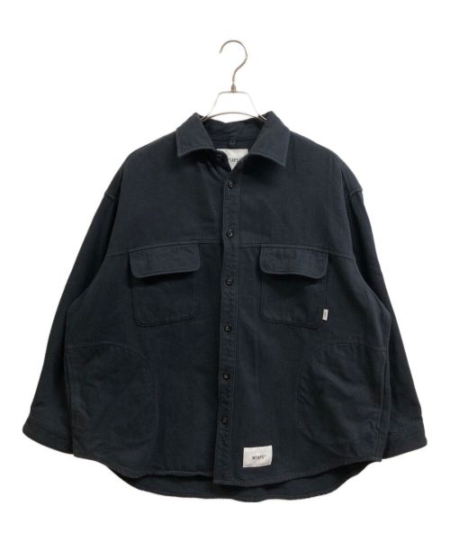 WTAPS（ダブルタップス）WTAPS (ダブルタップス) WCPO 01 LS COTTON. FLANNEL ネイビー サイズ:2の古着・服飾アイテム