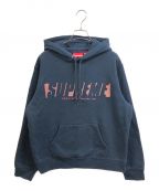 SUPREMEシュプリーム）の古着「Reflective Cutout Hooded Sweatshirt」｜ネイビー