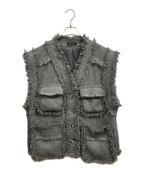 MAISON SPECIAL（メゾンスペシャル）MAISON SPECIAL (メゾンスペシャル) Tweed Vest グレー サイズ:Freeの古着・服飾アイテム