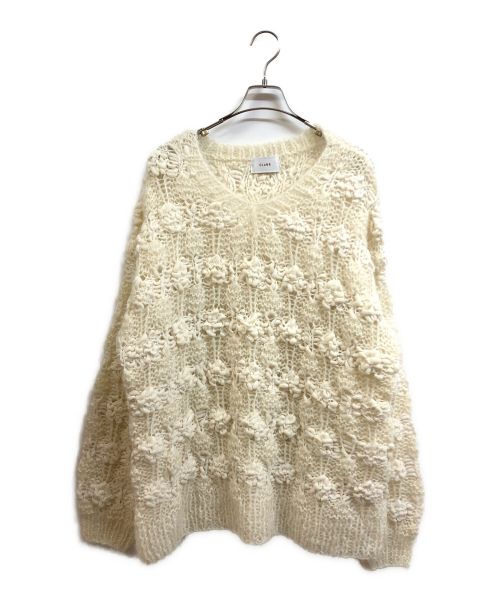 CLANE（クラネ）CLANE (クラネ) BUMPY OVER V NECK KNIT TOPS ホワイト サイズ:2の古着・服飾アイテム