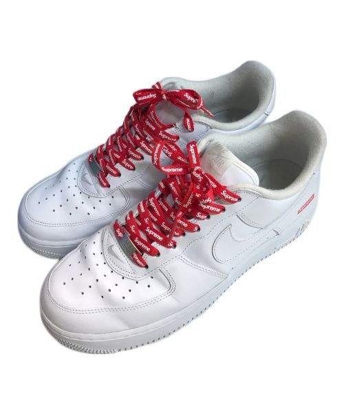 NIKE（ナイキ）NIKE (ナイキ) Supreme (シュプリーム) ローカットスニーカー/	AIR FORCE1 LOW ホワイト サイズ:UK8.5の古着・服飾アイテム