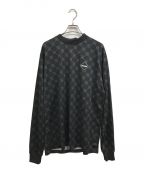 F.C.R.B.エフシーアールビー）の古着「MONOGRAM L/S BAGGY TOP」｜ブラック