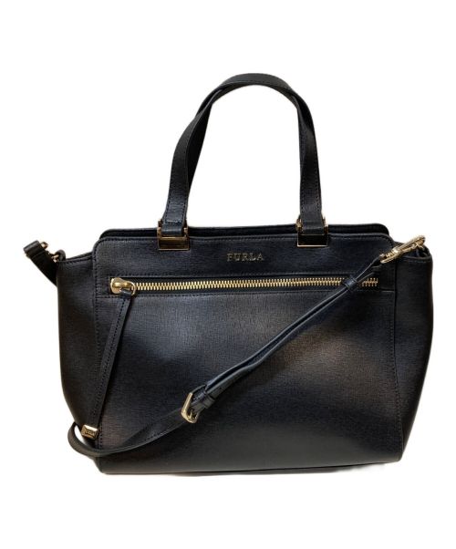 FURLA（フルラ）FURLA (フルラ) 2WAYトートバッグ ブラックの古着・服飾アイテム