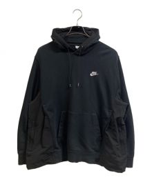 NIKE×sacai（ナイキ×サカイ）の古着「Hello Sacai限定カスタムプルオーバーパーカー」｜ブラック