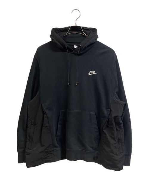 NIKE（ナイキ）NIKE (ナイキ) sacai (サカイ) Hello Sacai限定カスタムプルオーバーパーカー ブラック サイズ:3の古着・服飾アイテム