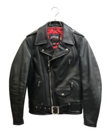 Schott（ショット）の古着「ONESTAR RIDERS LEATHER JACKET」｜ブラック