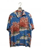 Sun Surfサンサーフ）の古着「RAYON HAWAIIAN SHIRT “PIKAKE”」｜ブルー