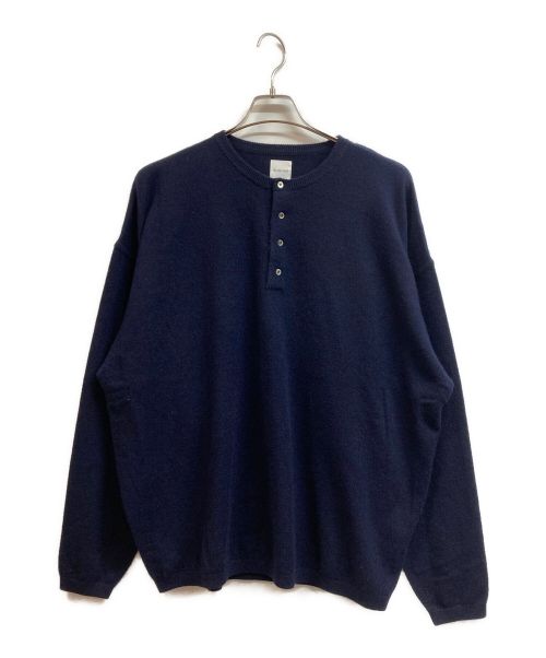 widedad（widedad）widedad (widedad) SUPER WIDE CASHMERE HENRY NECK ネイビー サイズ:2 未使用品の古着・服飾アイテム