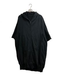 JULIUS（ユリウス）の古着「PRINT EXTRA BIG ZIP HOODIE」｜ブラック