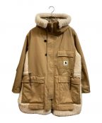 sacai×Carhartt WIPサカイ×カーハート ワークインプログレス）の古着「Canvas Parka Siberian」｜ベージュ