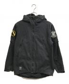 stussy×READY AND FORARDステューシー×）の古着「リップストッフミリタリージャケット」｜グレー