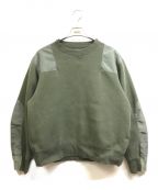 sacaiサカイ）の古着「Sponge Sweat Pullover」｜カーキ