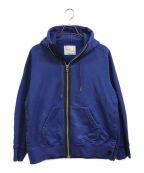 sacaiサカイ）の古着「Sweat Jersey Hoodie」｜ネイビー