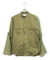 HYKE（ハイク）の古着「WETHER MILTARY SHIRT WITH SHEER SLEEVES」｜カーキ