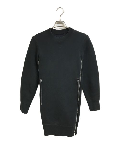 sacai（サカイ）sacai (サカイ) Pre Sponge Sweat X Ma-1 Dress ブラック サイズ:1の古着・服飾アイテム