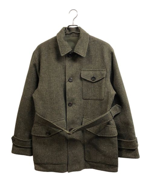 RALPH LAUREN（ラルフローレン）RALPH LAUREN (ラルフローレン) Reversible Tweed-Ventile Walking Coat カーキ サイズ:36S 未使用品の古着・服飾アイテム