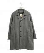 J.PRESSジェイプレス）の古着「JAPAN TWEED with REAL SHETLAND Bal Collar Coat」｜グレー