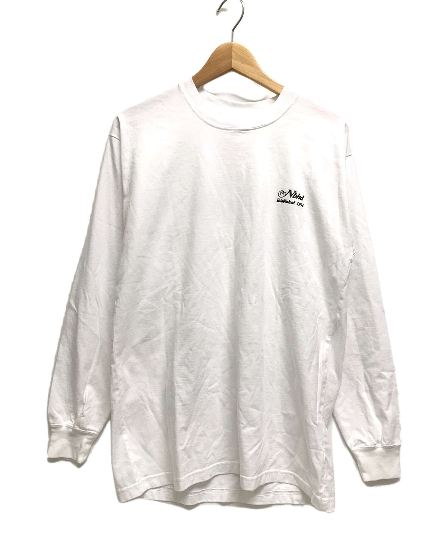 NEIGHBORHOOD (ネイバーフッド) 21AW SCRIPT / C-TEE . LS ホワイト サイズ:S