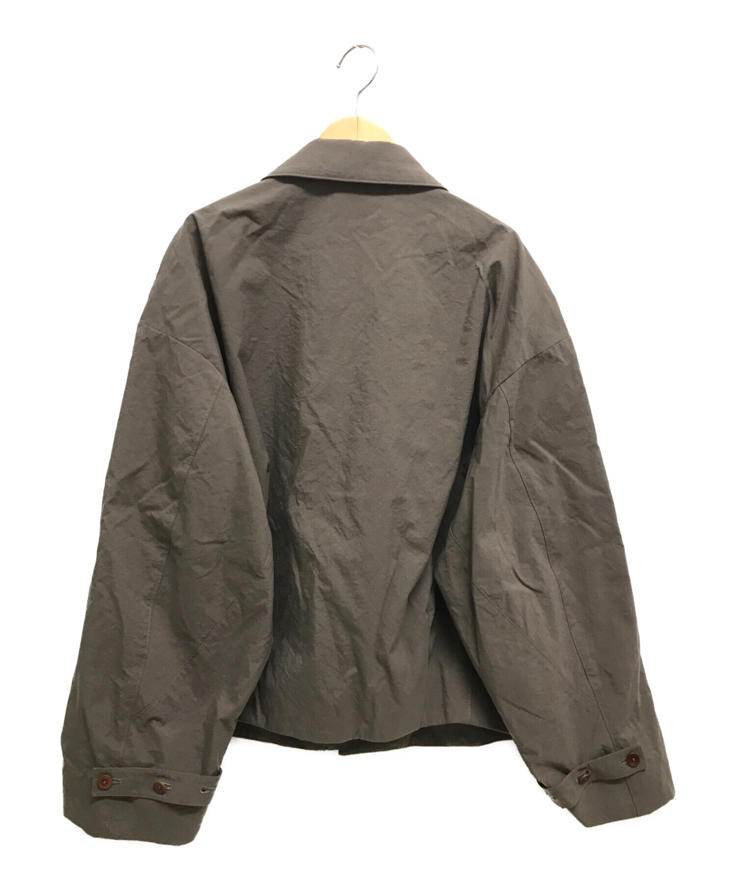 春夏新作モデル リドムNYLON OX SHORT BLOUSONサイズM BROWN中古品 tdh