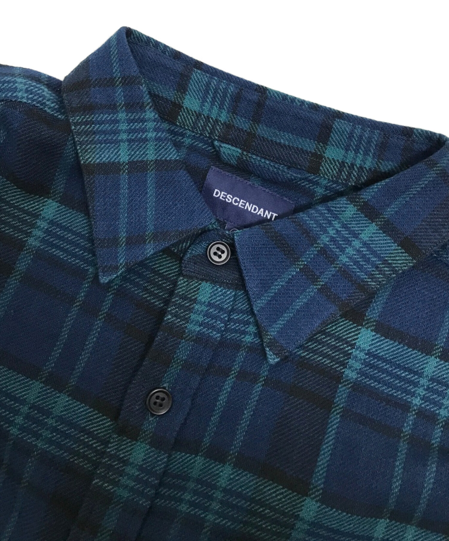 オンライン 【DESCENDANT】BASIN BLACKWATCH LS SHIRT シャツ