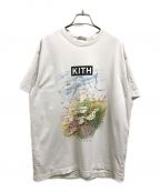 KITHキス）の古着「22SSフラワープリントTシャツ」｜ホワイト