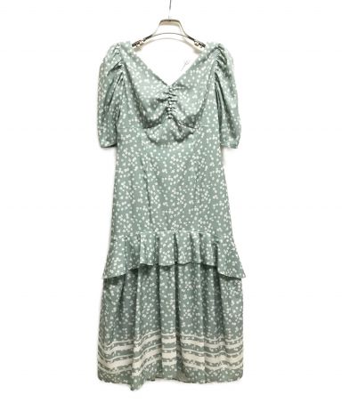 【中古・古着通販】HER LIP TO (ハーリップトゥ) Floral printed Midi Dress 黄緑 サイズ:S｜ブランド・古着通販  トレファク公式【TREFAC FASHION】スマホサイト