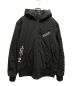 AVIREX（アヴィレックス）の古着「MIX FABRIC BOMBER JACKET」｜ブラック