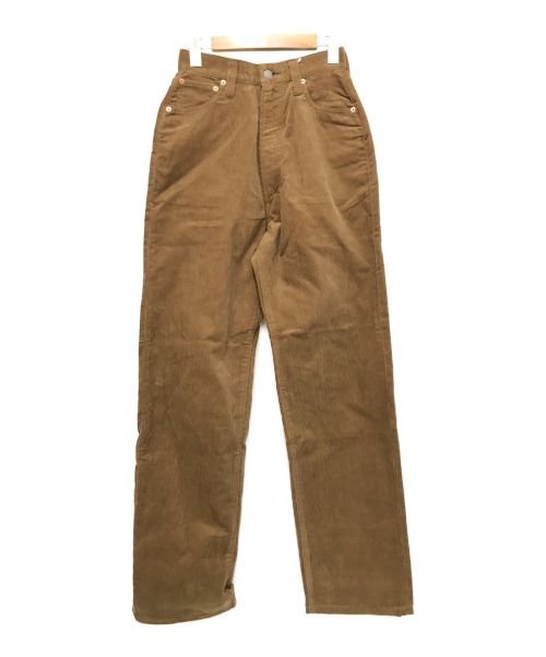 leno（リノ）leno (リノ) KAY  CORDUROY PANTS ブラウン サイズ:01 未使用品の古着・服飾アイテム