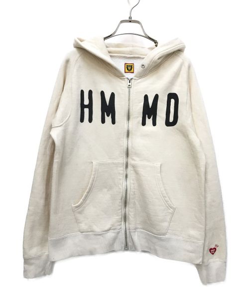 HUMAN MADE（ヒューマンメイド）HUMAN MADE (ヒューマンメイド) HMMD Hooded Sweatshirt アイボリー サイズ:Ｓの古着・服飾アイテム