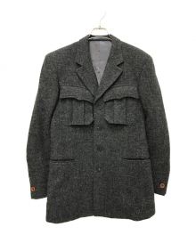 Paul Smith London×Harris Tweed（ポールスミスロンドン×ハリスツイード）の古着「別注 サファリジャケット」｜グレー