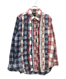 KITH×Needles（キス×ニードルズ）の古着「RIBBON CUT FLANNEL SHIRT」｜レッド×ブルー