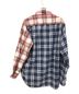 KITH×Needles (キス×ニードルス) RIBBON CUT FLANNEL SHIRT レッド×ブルー サイズ:M 未使用品：25000円