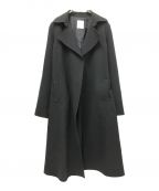 DAMA collectionダーマコレクション）の古着「ベルテッドウールコート」｜ブラック