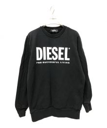 DIESEL（ディーゼル）の古着「SGIR-DIVISION LOGO SWEAT」｜ブラック