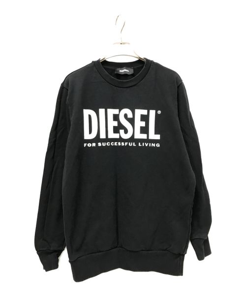 DIESEL（ディーゼル）DIESEL (ディーゼル) SGIR-DIVISION LOGO SWEAT ブラック サイズ:Sの古着・服飾アイテム