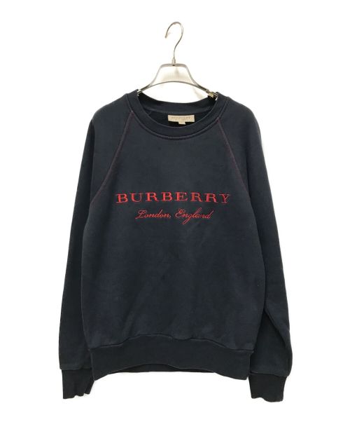 BURBERRY（バーバリー）BURBERRY (バーバリー) ロゴ刺繍スウェット グレー サイズ:S/Pの古着・服飾アイテム