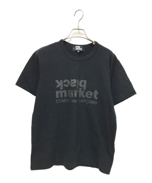 COMME des GARCONS BLACKMARKET（コムデギャルソンブラックマーケット）COMME des GARCONS BLACKMARKET (コムデギャルソンブラックマーケット) ロゴカットソー ブラック サイズ:Lの古着・服飾アイテム