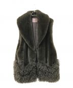 ALEXIA STAMアリシアスタン）の古着「Eco Fur Vest」｜オリーブ