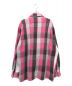 SEQUEL (シークエル) LINE NEL CHECK SHIRT ピンク×グレー サイズ:L：9000円