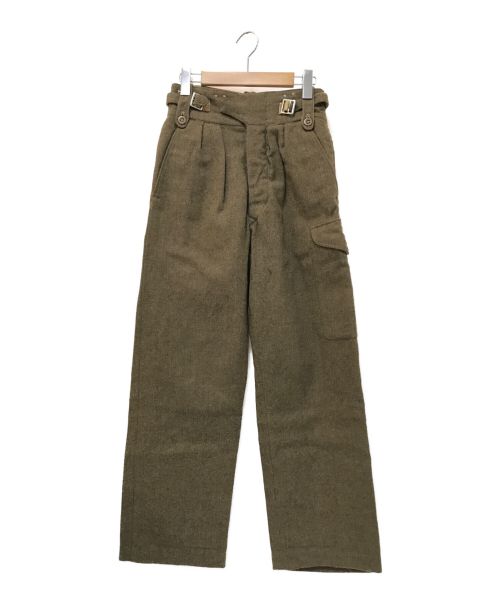 British Army（ブリティッシュ アーミー）British Army (ブリティッシュ アーミー) 1949 Pattern Battle Dress Trousers カーキ サイズ:1の古着・服飾アイテム